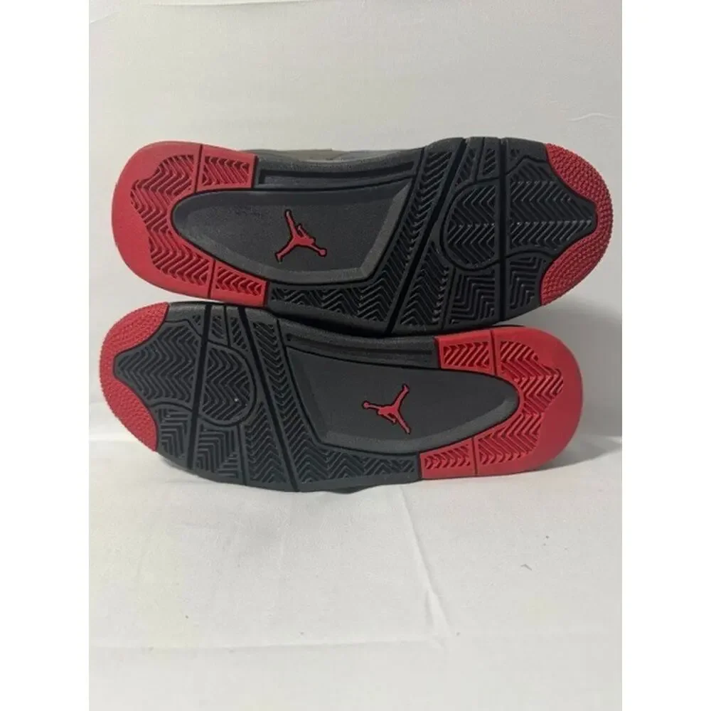 Nike Air Jordan 4 RM (GS) Black Varsity Red Anthracite M-SZ 7 --N260